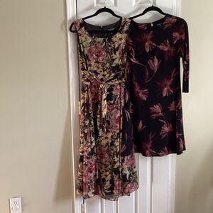 Designer Floral Dresses sz 4